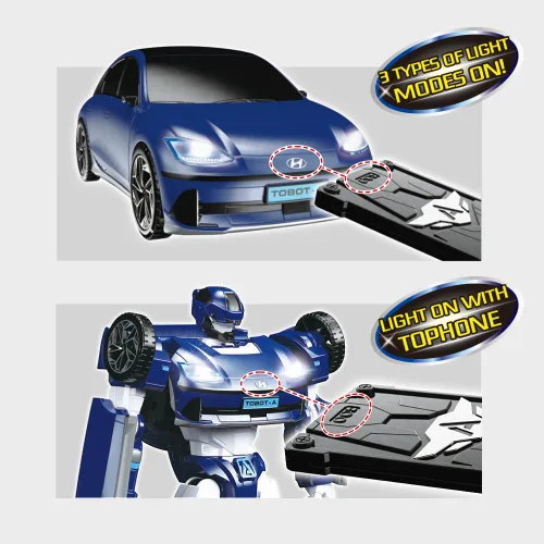 Miniatura 4 de Nuevo TOBOT, TOBOT A, Youngtoys - Vehículo coleccionable transformable a robot, juguetes de personajes de animación de héroes para niños de 4 años
