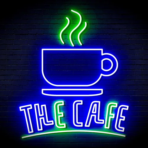 Miniatura 3 de ADVPRO Coffee – The Cafe Extra-Large Ultra-Bright LED Neon Sign - Blue & Red - st16s54-fn-j0026-br