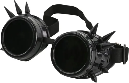 Miniatura 8 de Gafas vintage steampunk con remache para hombres y mujeres, Halloween, bricolaje, gótico, cosplay, disfraz, estilo punk