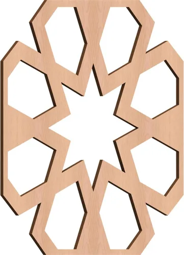 Miniatura 51 de Jackson Decorative Fretwork Wood Wall Panels, Large, 23 3/8" W x 23 3/8" H x 1/4" T, Cherry