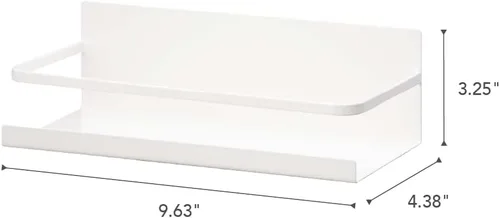 Miniatura 6 de YAMAZAKI home 2410 Especiero magnético, color blanco.