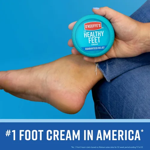 Miniatura 7 de O'Keeffe's Working Hands - Crema de manos, tarro de 6.8 oz y Crema para pies saludables, tarro de 6.4 oz - Cuidado reparador de la piel para manos