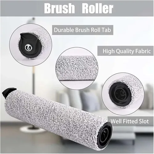Miniatura 3 de BeNtli Accesorios para aspiradora inalámbrica en seco húmedo, paquete de 2 rodillos de cepillo de repuesto, compatible con Tineco IFloor 3/Floor One