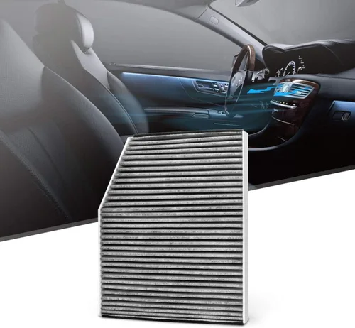 KAFEEK Filtro de aire de cabina compatible con XC11577, BK21-18D543-AA, repuesto para Ford Transit 150/250/350/350/350HD 2015-2019, incluye carbón