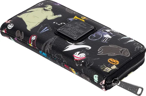 Miniatura 3 de Loungefly Disney The Nightmare Before Christmas - Cartera estilo acordeón y cremallera alrededor