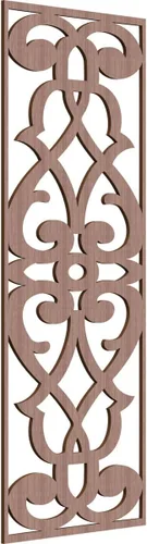 Miniatura 51 de 9 3/8"W x 24 3/8"H x 1/4"T Bellaire Decorativos Paneles de pared de madera calado, abedul