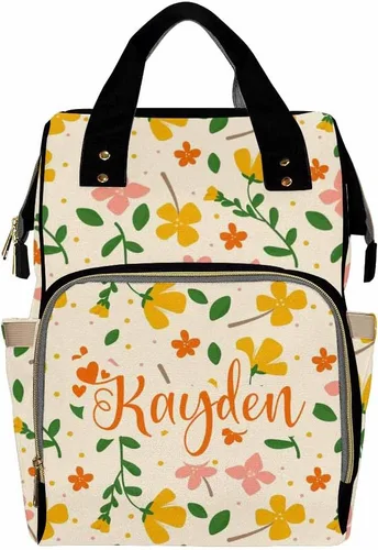 Miniatura 23 de Mochilas personalizadas con nombre personalizado para bebé, bolsa de pañales con monograma con bolsillos térmicos para adultos y niños, impermeable