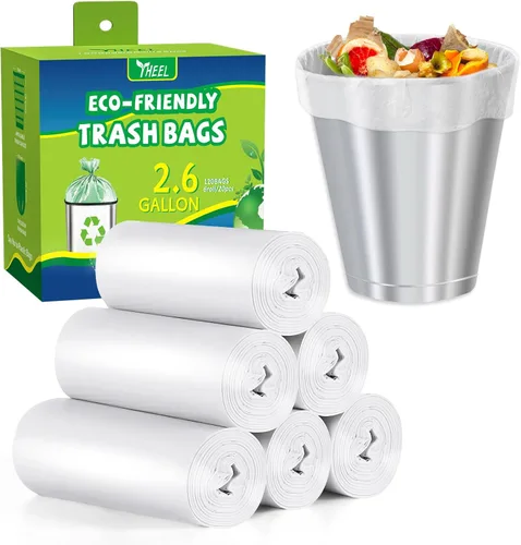 Miniatura 14 de Bolsas de basura pequeñas de 1.2 galones: YHEEL Bolsas de basura para baño sin perfume, bolsas de basura pequeñas, bolsas de basura fuertes y a