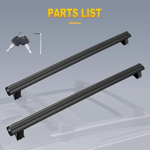 Miniatura 7 de OCPTY Barras transversales para portaequipajes para Jeep Grand Cherokee 2011 2012 2013 2014 2015 2016 2017 2018 2019 2020 2021 con rieles laterales
