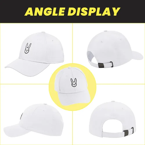 Miniatura 4 de AFOGELK Gorra de béisbol de conejito negro bordada para papá