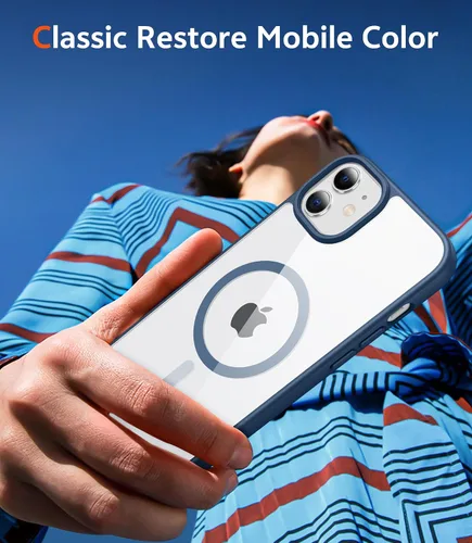 Miniatura 1683 de FNTCASE Funda para iPhone 13 Pro-Max: Fundas magnéticas transparentes compatibles con Magsafe Slim anti amarillamiento protección contra caídas