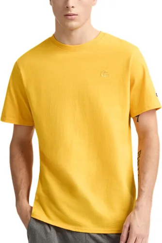 Miniatura 5 de Champion Men's Classic Short Sleeve T-Shirt, Standard Fit, Midweight 100% Cotton, Available in Regular and Big & Tall Dorado(Team Gold)