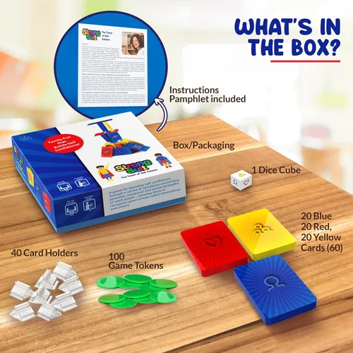 Miniatura 6 de Juegos socioemocionales para adolescentes y niños mayores de 6 años Juego de terapia de torre de autoestima StrongSuit para consejeros, terapeutas