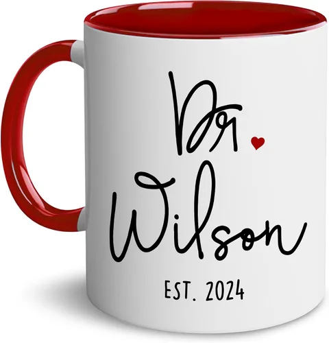 Miniatura 11 de Taza personalizada de realidad – Taza personalizada con nombre para graduación de doctorado, regalo de médico, divertida y perfecta para cumpleaños