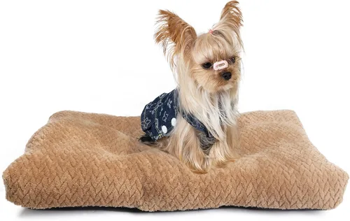 Miniatura 17 de Cama Lavable para Jaula de Perro de 18 Pulgadas Pequeña Antideslizante Impermeable Cálida Acogedora Suave para Mascotas Cachorros, Almohadas