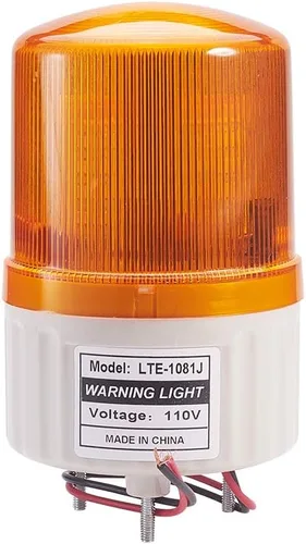 Miniatura 23 de Othmro Columna de luz de señal industrial LED alarma redonda torre indicador luz continua luz de advertencia roja verde DB 90db 24 V 3 W 1 unids