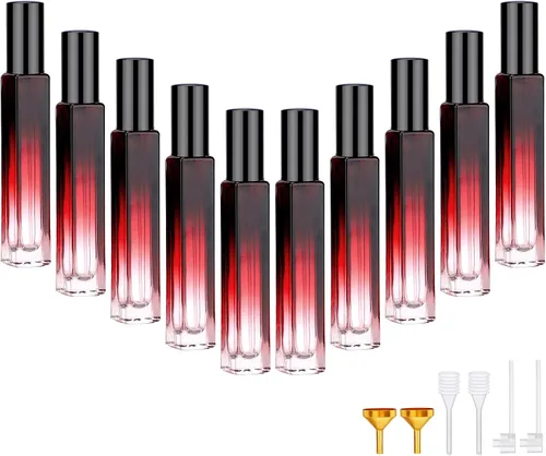 Miniatura 10 de Segbeauty 5 Pack de botellas de spray de vidrio rellenables de 10 ml para perfume, botella de colonia de niebla fina mini vacía de viaje de 10 ml