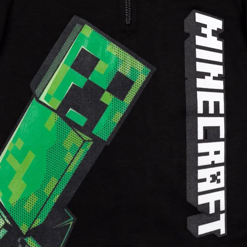 Miniatura 4 de Minecraft Mobs Creeper - Sudadera con capucha de forro polar con media cremallera