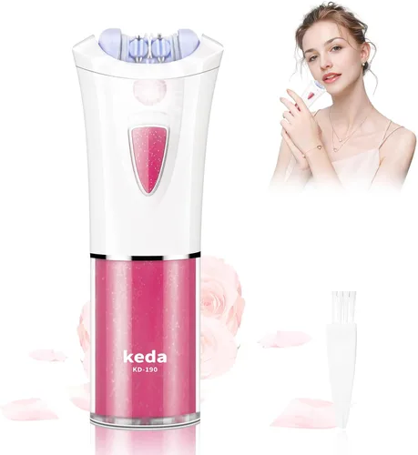 Depiladora facial para mujer, depiladora facial con luz LED, pinzas eléctricas de deslizamiento suave para cara, brazos, piernas, línea de bikini,