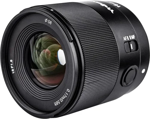 Yongnuo Lente YN16MM F1.8S para Sony E-Mount, lente Prime gran angular de 0.630 in, lente de enfoque automático con marco APS-C de gran apertura F1.8