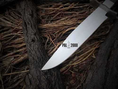 Miniatura 6 de PAL 2000 KNIVES Cuchillo Bowie hecho a mano de acero al carbono de 17 pulgadas - mango de madera rosa con funda 6057