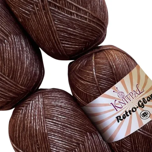 Miniatura 27 de Retro-Glam Hilo Metálico para Crochet, Paquete de 4 (1280 Yardas / 14.11 Onzas), Patrones Gratuitos - Hilo Brillante para Tejer - Peso Ligero 3 DK