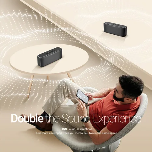 Miniatura 6 de BOGASING S8 Pro Max Altavoz Bluetooth, audio de 3 canales con sonido estéreo realista y graves intensos, ecualizador, tecnología DSP, tarjeta TF