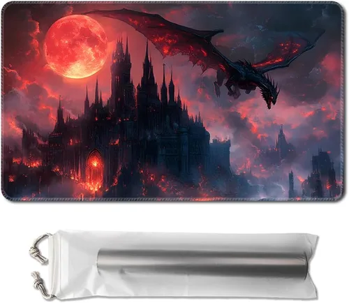 Miniatura 9 de MTG - Tapete de juego de 24 x 14 pulgadas, bolsas de almacenamiento con parte trasera antideslizante, ideal para entusiastas