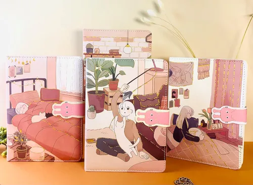 Miniatura 2 de KetA Diario kawaii, diario Kawaii para niñas, lindo cuaderno diario, cuaderno kawaii, 5 x 7 pulgadas, 5.1 x 7.1 in, 256 páginas, cubierta de piel