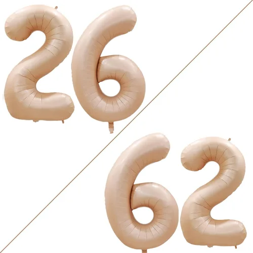 Miniatura 418 de Goer, conjunto de globos de papel aluminio para decoraciones de cumpleaños, globos de las letras de feliz cumpleaños y de números Oro