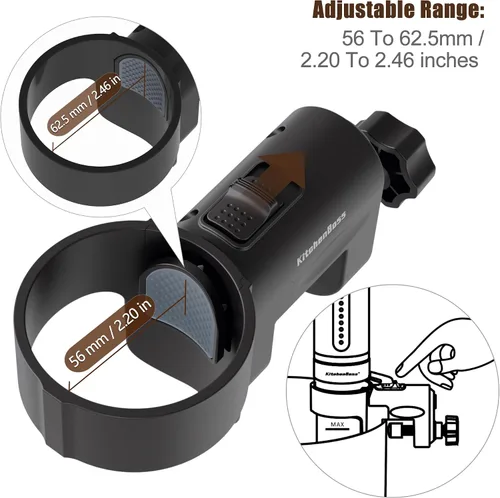 Miniatura 2 de Reemplazo de abrazadera de soporte Sous Vide para todos los KitchenBoss Sous-Vide BK300 Sous Vide Cooker Fixing Bracket, Compatible with all