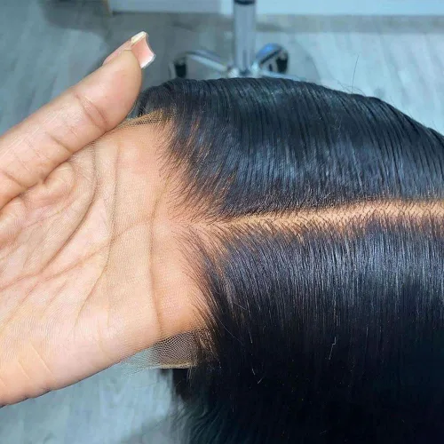 Miniatura 3 de Cierre frontal de encaje HD de 13 x 4 pulgadas, cabello humano lacio con encaje frontal de 10 pulgadas, cabello virgen brasileño 100% sin procesar