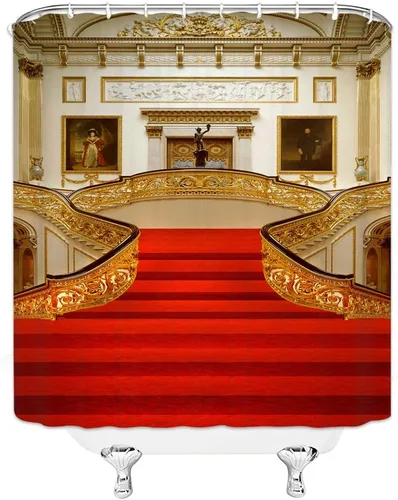 Miniatura 3 de Cortina de ducha de decoración náutica, diseño retro Titanic, estilo europeo, película de arte clásica, decoración de baño, tela de poliéster