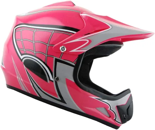 WOW - Casco para niños y jóvenes para motocross, BMX, MX, ATV, motocicleta todoterreno, color negro tormenta