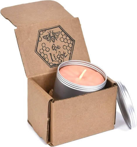 Miniatura 41 de BeeTheLight Vela de Cera de Abeja en Tarro - 100% Cera de Abeja Pura de EE.UU. en Recipiente de Vidrio - Vainilla y Miel