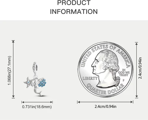 Miniatura 6 de NUJIFFY Abalorios de plata de ley 925 para pulseras y collares, pulseras solares con dije de estrella de mar y estrella, conchas de estrella de mar