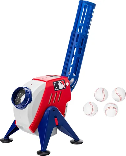 Máquina de lanzamiento de béisbol para niños de Franklin Sports - Máquina de lanzamiento de béisbol de plástico para práctica de bateo de niños -