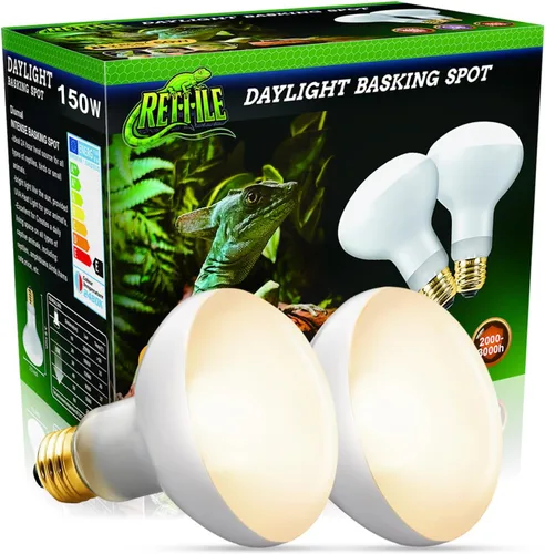 Miniatura 10 de Lámpara de calor para reptiles de 75 W, paquete de 2 bombillas UVA con base E26 para lagartos, tortugas, serpientes y anfibios