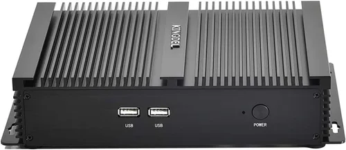 Miniatura 2 de KINGDEL NC3000 Mini computadora industrial, Mini PC sin ventilador, CPU Core i5, 8 GB de RAM, SSD de 512 GB, 3280x2000, 2xCOM RS232, HD, VGA