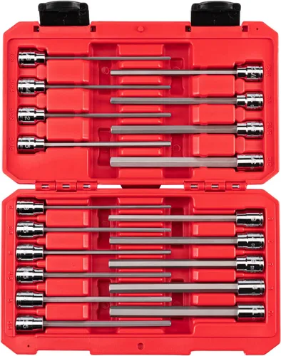 Miniatura 14 de TEKTON SHB91106 - Juego de llaves hexagonales de 3/8 pulgadas con riel, 8 piezas (1/8-3/8 pulgadas)