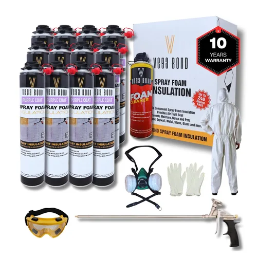 Miniatura 11 de Vega Bond SF001 - Paquete de 12 unidades, de un solo componente premium, autoexpandible, espuma en aerosol de aislamiento de celda cerrada
