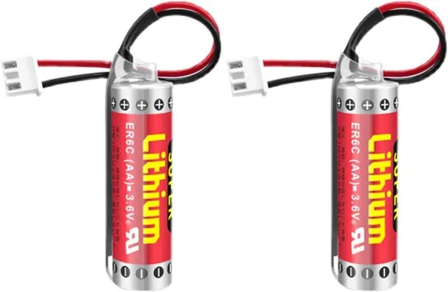 Miniatura 5 de NOUCHU - Batería de litio AA no recargable ER6C 3.6V 1800mAh con enchufe para FX F2-40BL