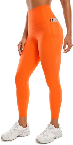 CRZ YOGA Butterluxe - Leggings de entrenamiento para mujer, de 25 pulgadas, cintura alta, pantalones deportivos de yoga con bolsillos, tela