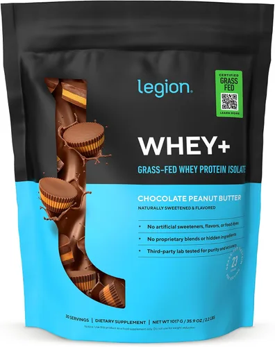 Miniatura 34 de LEGION Whey+ Proteína de Suero Aislado de Vacas Alimentadas con Pasto - Polvo de Proteína de Suero Aislado Bajo en Calorías, Sin OMG, Sin Azúcar