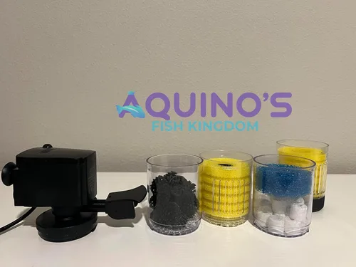 Miniatura 3 de Filtro de acuario para 75-200 galones, potente bomba de agua sumergible de 400 GPH Sistema de filtración silencioso de múltiples etapas