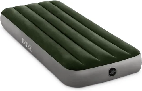 Intex 64106E Dura-Beam Prestige Colchón de aire Downy: Fiber-Tech - Jr Twin - Altura de la cama de 10 pulgadas - Capacidad de peso de 300 libras -