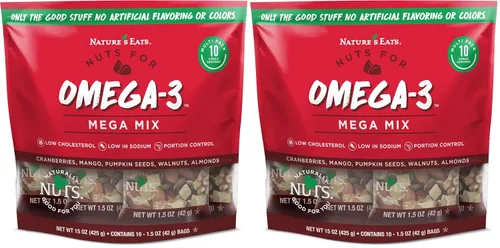 Miniatura 3 de Nature's Eats Omega 3, paquete de bocadillos Mega Mix, 15 onzas