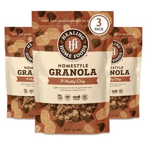 Miniatura 14 de Granola de trozos de mantequilla de almendras con azúcar reducida