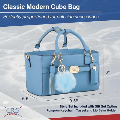 Miniatura 132 de CRS Cross Rink Side Tote. Ice Skating Accessory Bag-Figure Skating, Roller, Inline Skaters, Dance, Cheer.Organizes Guards Water Bottle Phone