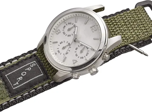 Miniatura 3 de ALPINE - Correa de reloj deportiva acolchada de tela de nailon ajustable Correa de reloj de repuesto de nailon impermeable y de secado rápido
